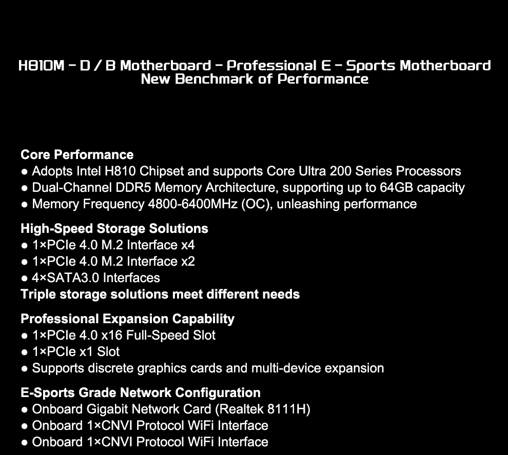 JGINYUE H810M-D/B M-ATX Gaming – Lga1851 Gaming Motherboard Bewertung und Preis
